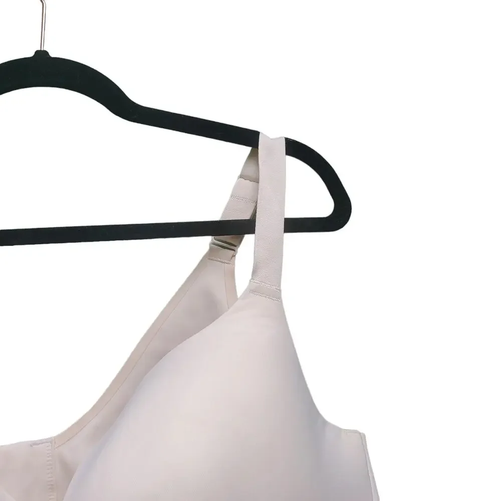 Cacique Lane Bryant Underwire Multiway Push Up Bra Lightly Lined Beige 46DDD